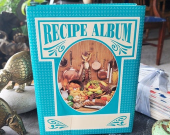 Vintage Recipe Album - Cookbook - Vintage Kitchen - Binder - Kitschen