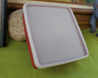 Vintage Tupperware Sandwich Keeper - With Lid - Travel Case - Carrier