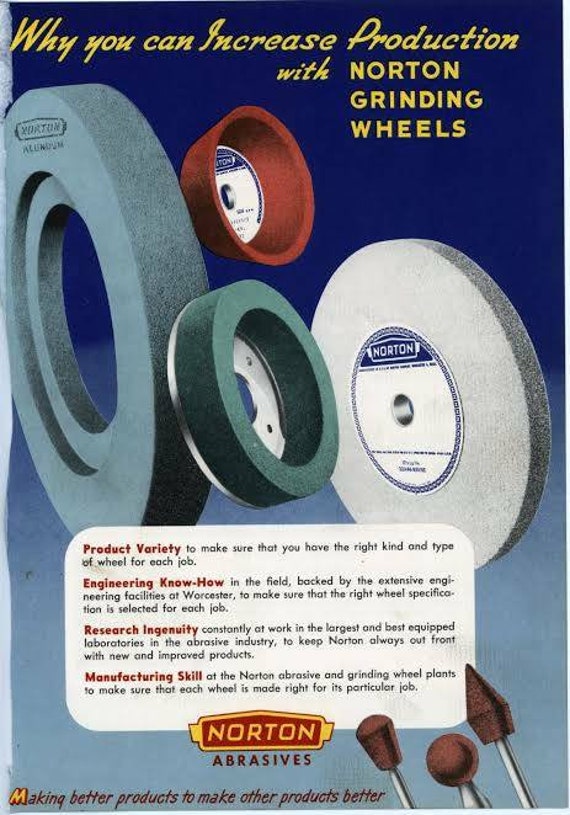 Norton Grinding Wheel Selection Chart