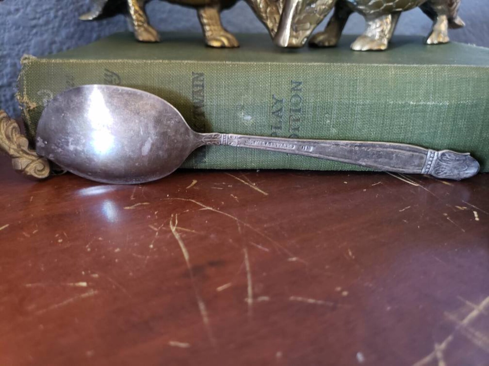Antique Jelly Spoon Holmes and Edwards IS Inlaid Silver Etsy