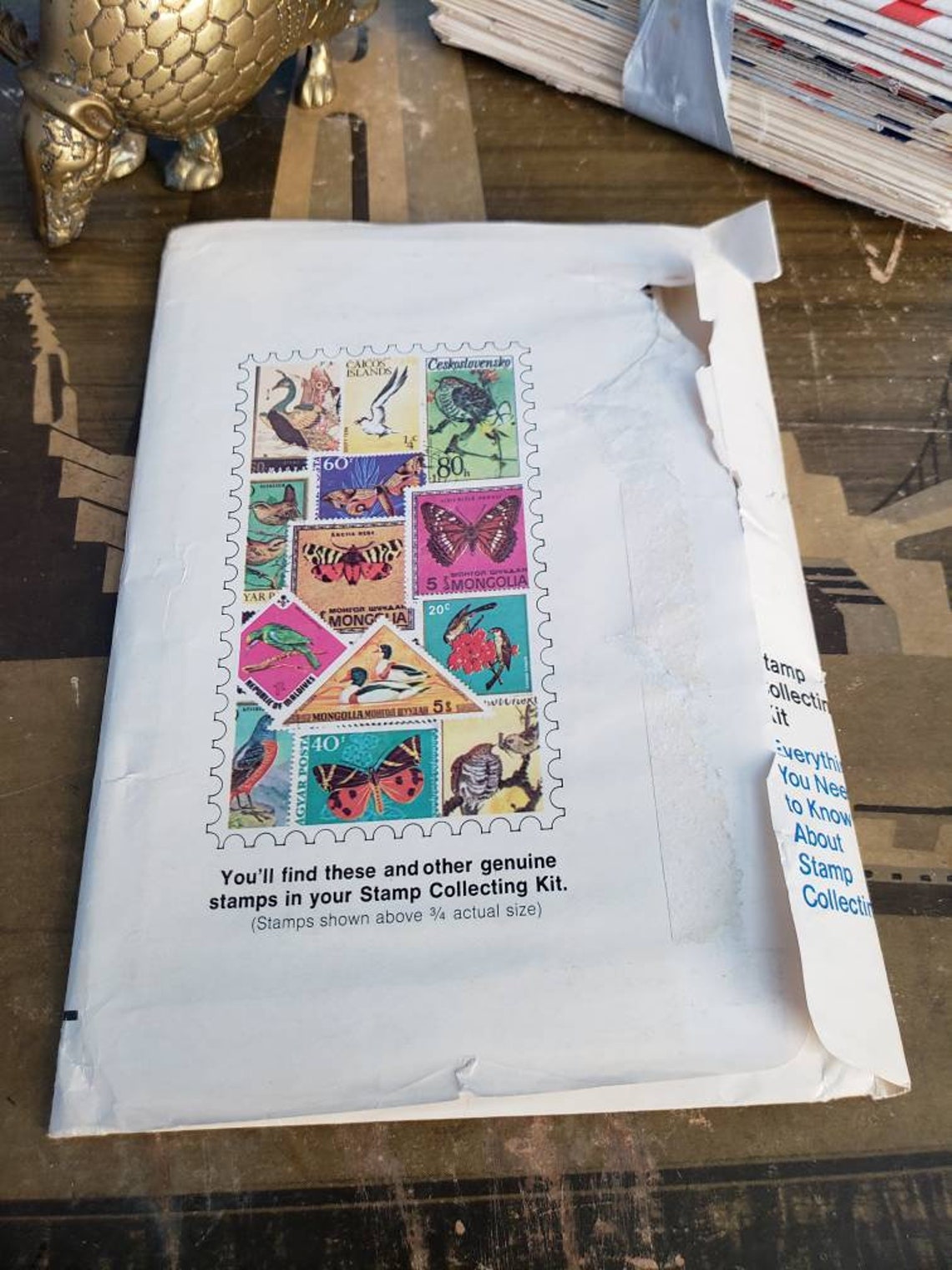 Vintage USPS Stamp Collecting Kit Birds and Butterflies Etsy