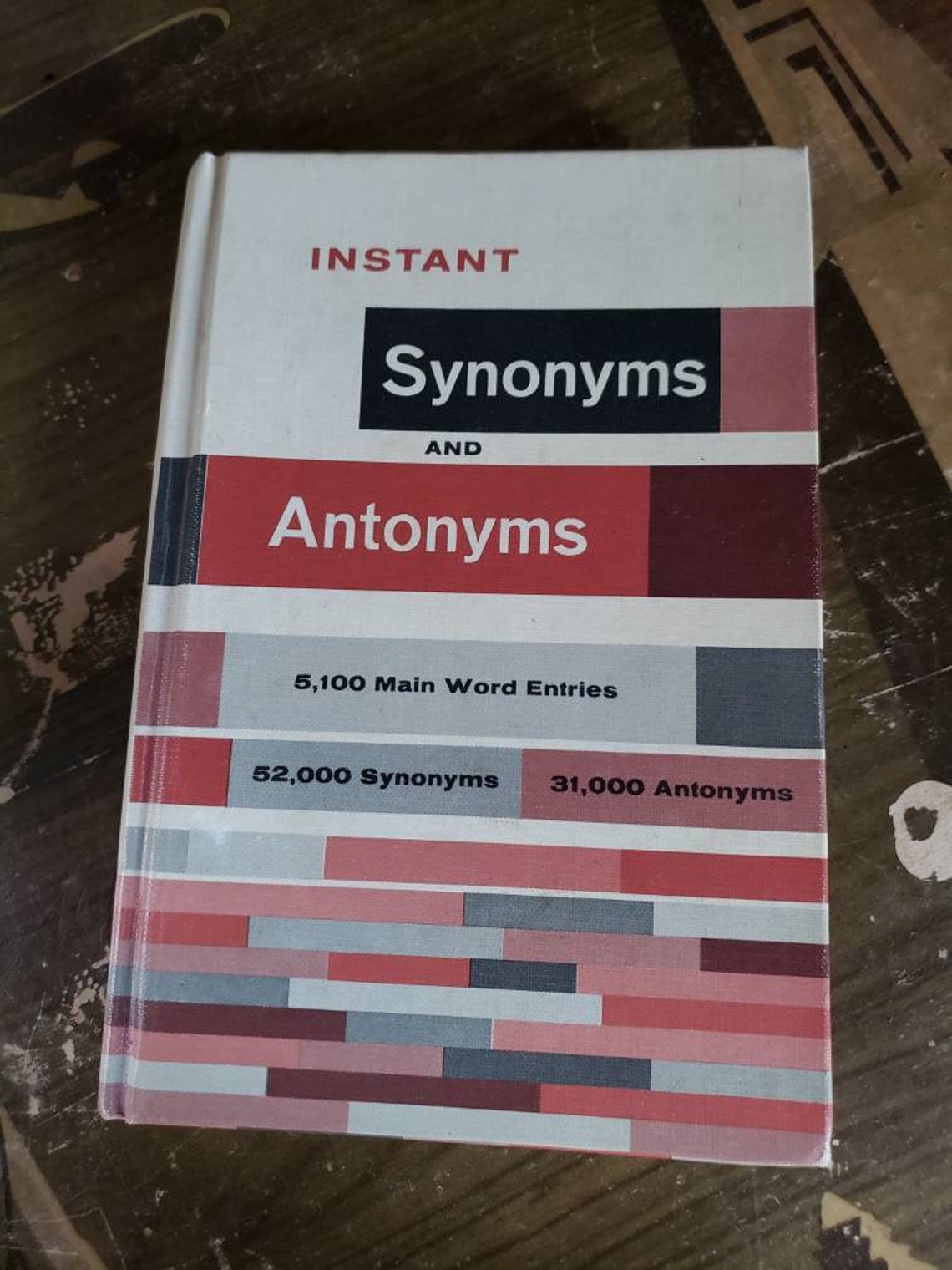 Instant Synonyms and Antonyms Thesaurus 1970 Career Etsy