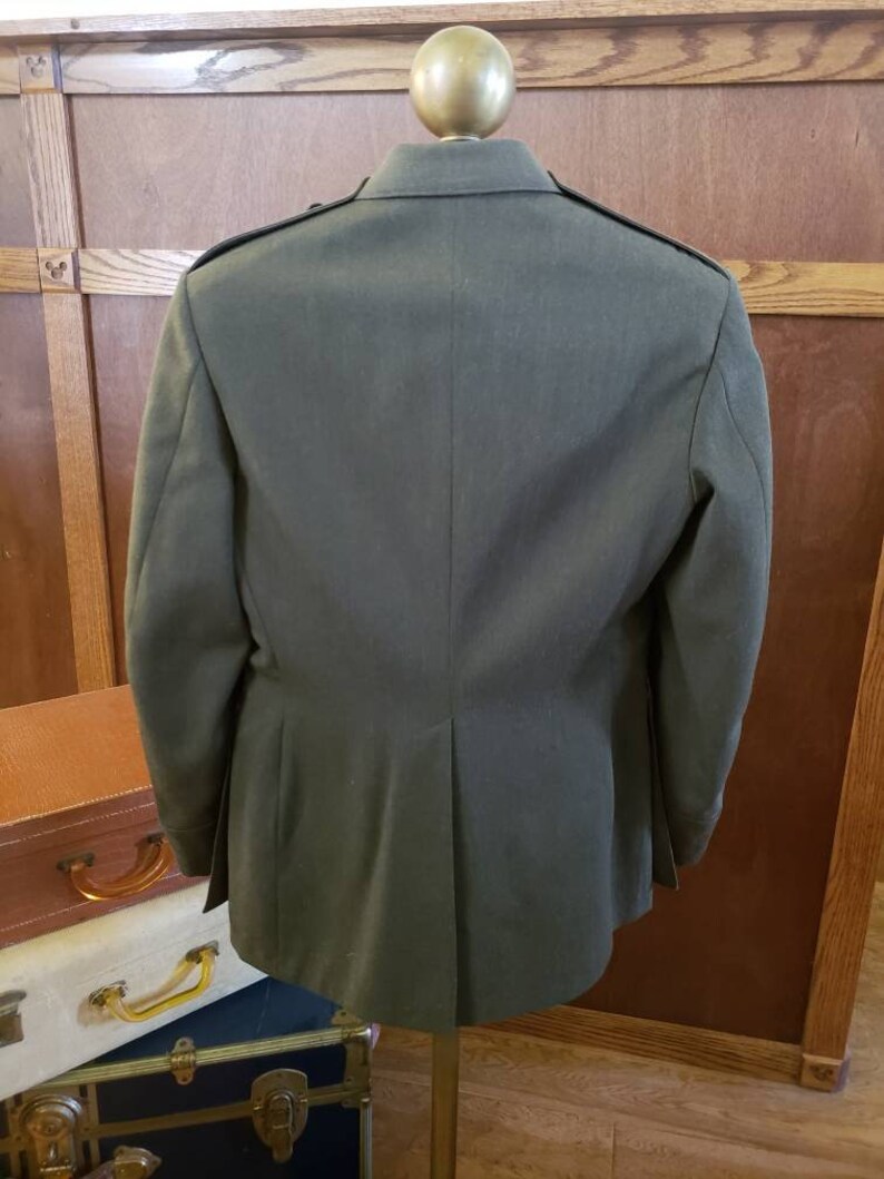 A Alpha Vintage Marine Corps Uniform Coat Service Green