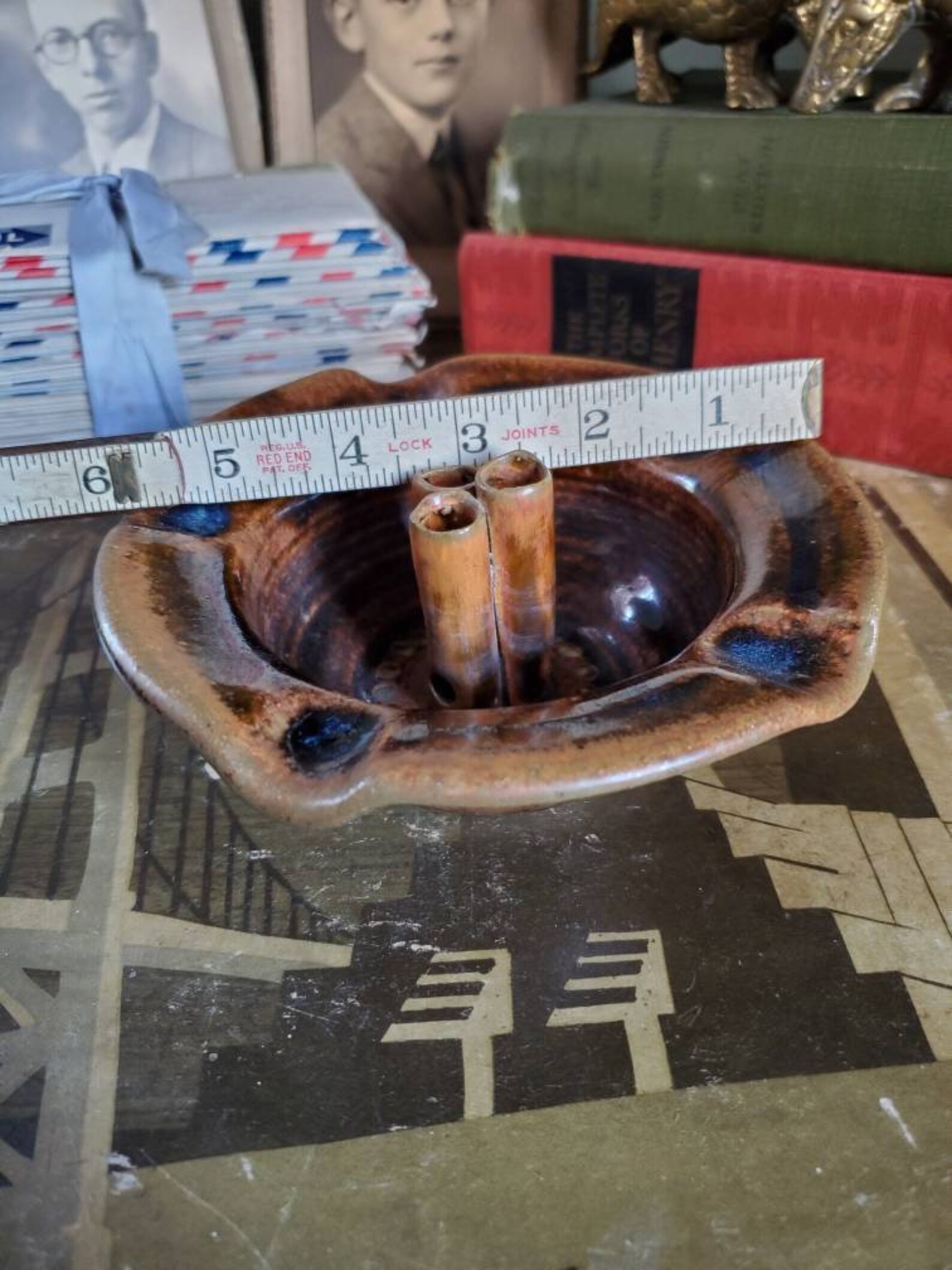 Vintage Handmade Ashtray Unusual Design Unique Pottery Etsy