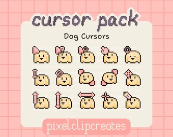 Dog Cursor Pack - Hand Drawn Mouse Cursors for Windows (Digital Download)
