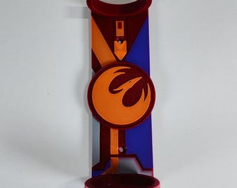 Lightsaber Wall Mount, Vertical Display Holder for Force FX, Neopixel Sabers