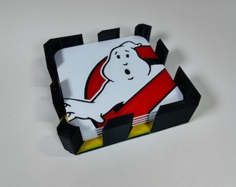 Ghostbuster drink coasters and holder