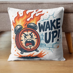 Weck Alarm - Wütende Uhr Feuer PNG