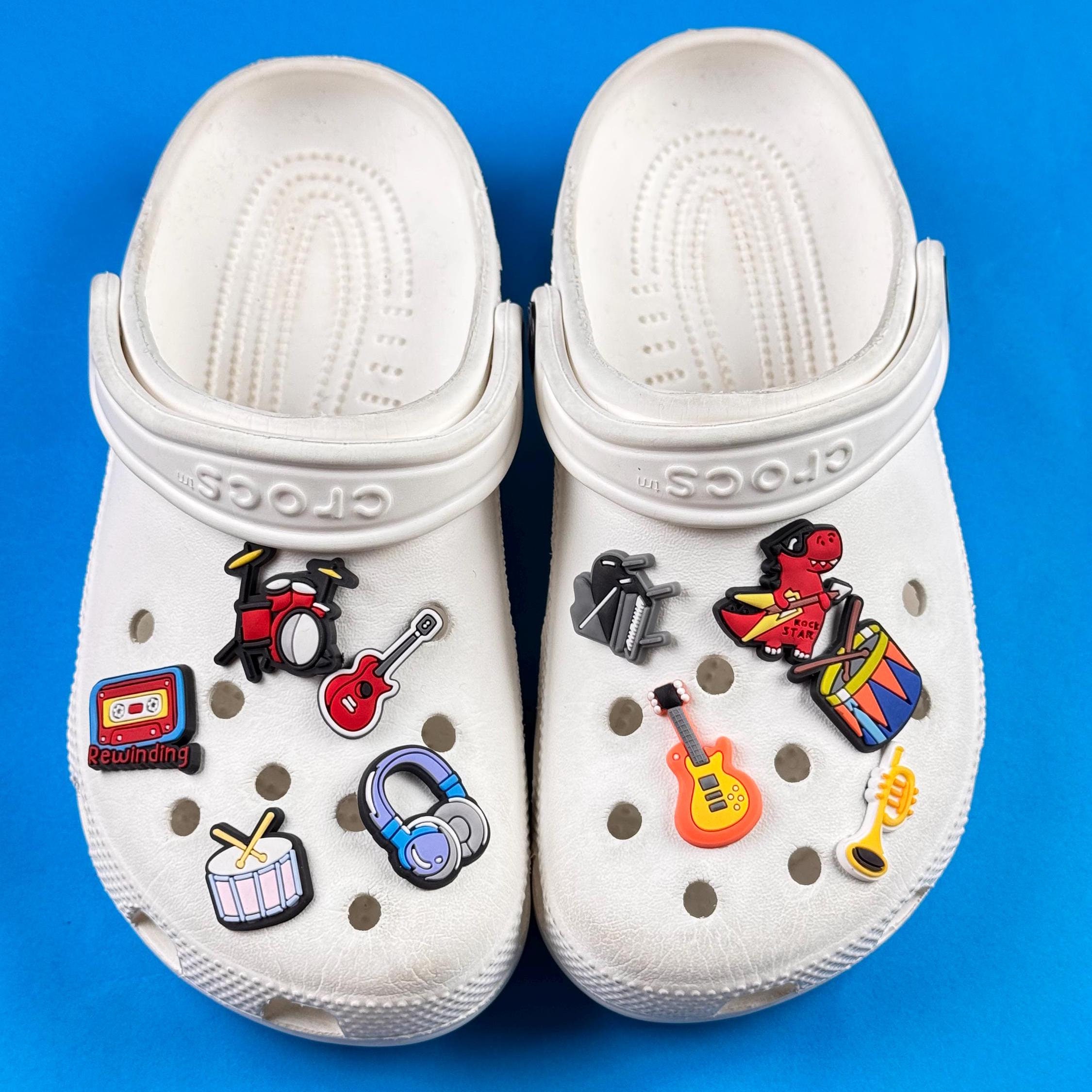 Jibbitz Kiss Band Crocs Crocs Classic Strap Slides FREE Jibbitz