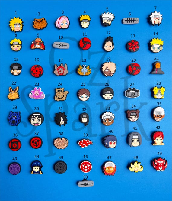 Clogs Croc Pins Naruto Anime Clogs Shoe Charms Naruto Kurama