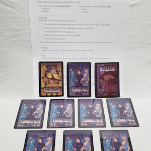 Kaiji E-Card Fan-Made Card Game – Ultimate Gambler Anime Playing Cards – Emperor Slave Citizen Set image 9