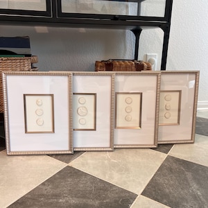 Framed Intaglio Art (Set of 4)
