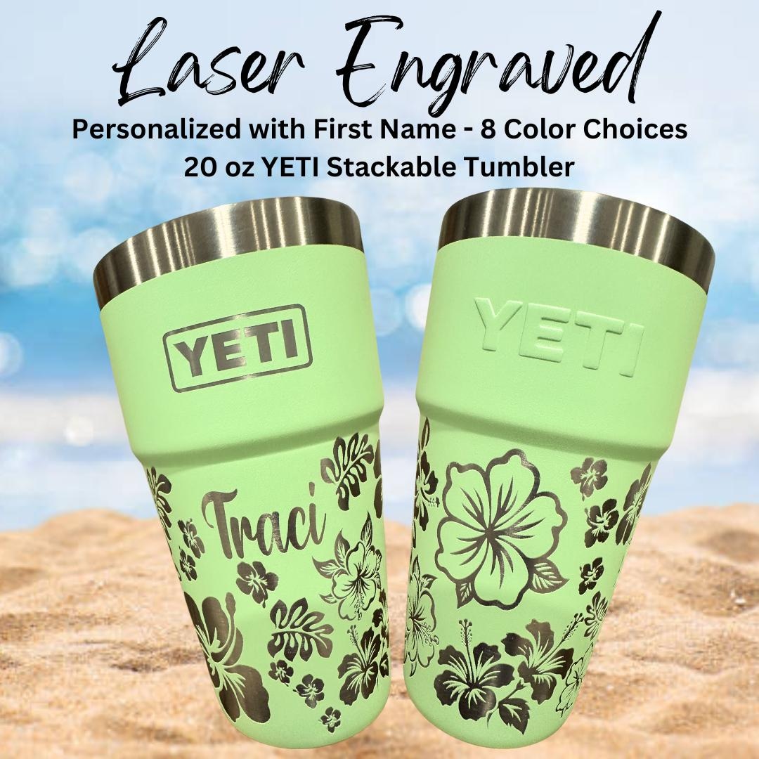 Laser Engraved Colored Yeti Cups 20 Oz Laser Engraved Authentic