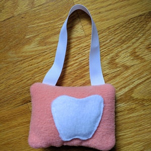 Hanging Tooth Fairy Pillow peach