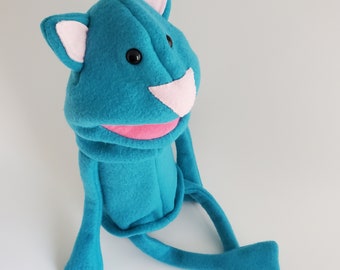 Teal Mow Puppet
