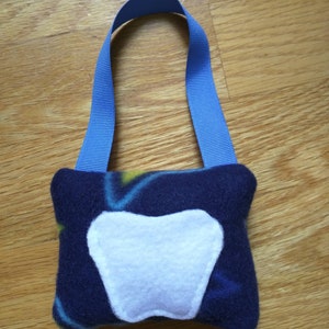 Hanging Tooth Fairy Pillow blue with stars