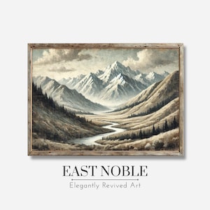 Mountain Landscape Painting Art PRINTABLE