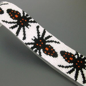 Peyote Pattern Spider INSTANT DOWNLOAD PDF Peyote Stitch Bracelet Pattern Halloween Peyote Pattern / Two Drop Even Peyote image 2