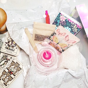 NOUVELLE INSCRIPTION ! Expérience rituelle de manifestation | Boîte DIY complète ou guide téléchargeable
