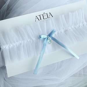 Light Blue Wedding Garter, Wedding Garter, Toss Tossing garter for bride, Bride garter, Bow garter for wedding Bridal Garter Belt Bride Gift