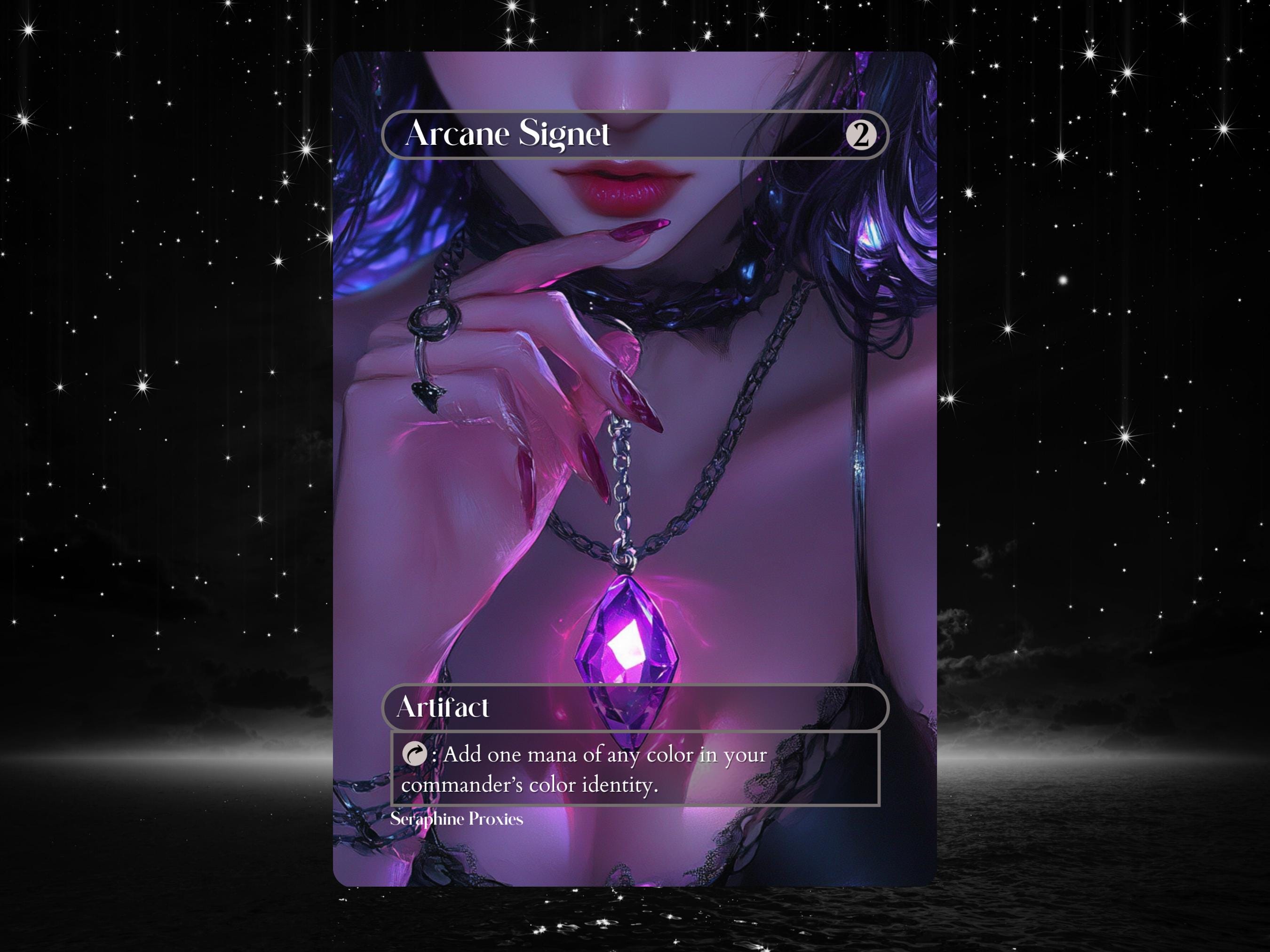 arcane signet mtg final fantasy Arcane Signet (0333) (Surge Foil) [FINAL FANTASY Commander] main image 1