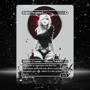 Esper Sentinel - Proxy Full Art Custom Altered Art Card