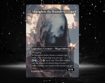 Morophon, o Infinito - Carta Proxy com Arte Personalizada Alterada