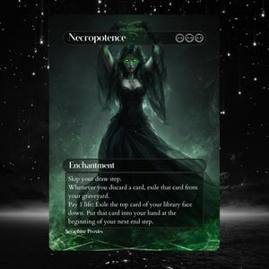 Mtg Necropotence Playmat - Etsy