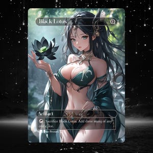 Black Lotus Proxy - Custom Altered Art Card  - Proxies