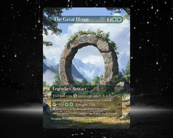 The Great Henge - Proxy Full Art Cartão de arte personalizado alterado