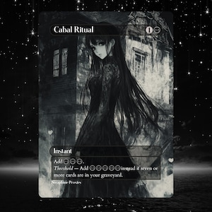 Cabal Ritual - Proxy Full Art Custom Altered Art Card