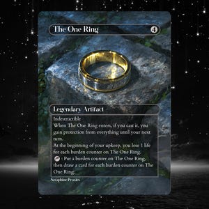 The One Ring - Proxy Full Art Custom Altered Art Card