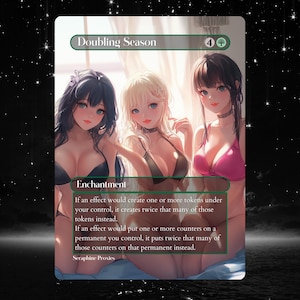 Doubling Season - Proxy Full Art Custom Altered Art Card