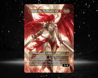 Aurelia, the Warleader - Proxy Full Art Custom Altered Art Card