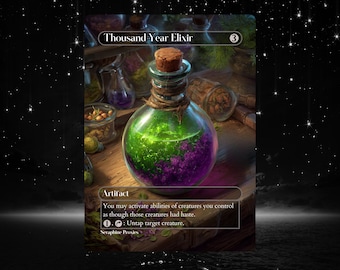 Thousand-Year Elixir - Proxy Full Art Custom Altered Art Card