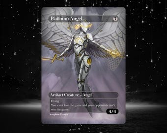 Platinum Angel - Proxy Full Art Benutzerdefinierte Altered Art Card