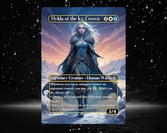 氷冠のヒルダ 改変版 フルアート MTG タップクイーン 神話エレメンタル