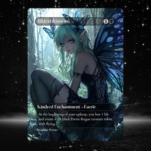 Bitterblossom - Proxy Full Art Custom Altered Art Card