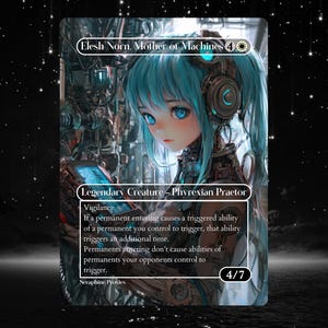 Elesh Norn, Mother of Machines - Proxy Full Art Custom Altered Art Card