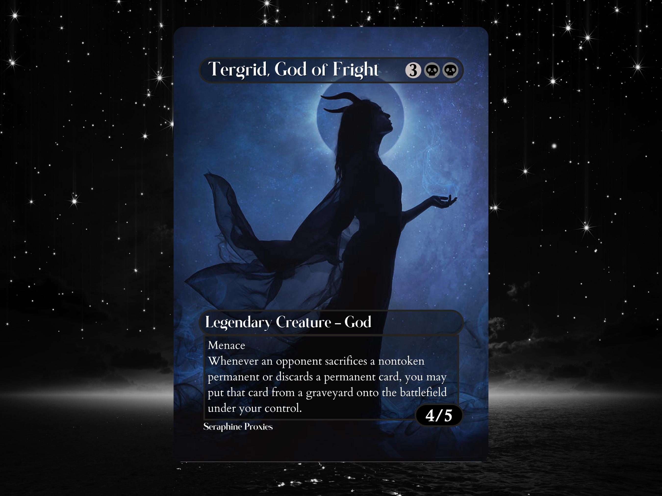 Tergrid, God of Fright / Tergrid's Lantern - Proxy Full Art Custom
