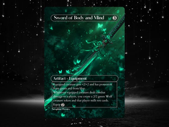 Sword of Body and Mind - Proxy Full Art Custom Altered Art Card