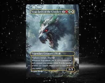Voja, Jaws of the Conclave - Proxy Full Art Custom Altered Art Card