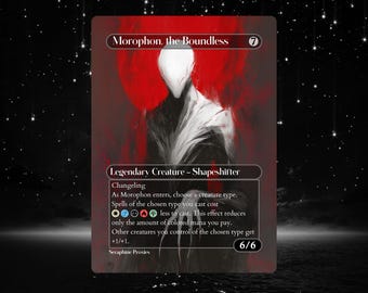 Morophon, o Ilimitado - Proxy Full Art Custom Altered Art Card