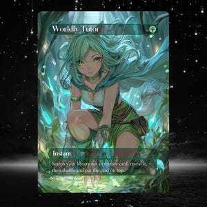 Worldly Tutor - Proxy Full Art Custom Altered Art Card
