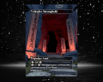 Volrath's Stronghold - Full Art Custom Card - Etsy
