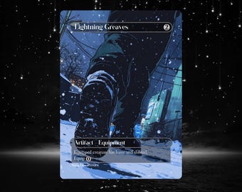 Lightning Greaves Proxy - Custom Altered Art Card  - Proxies