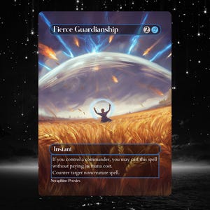 Fierce Guardianship - Proxy Full Art Custom Altered Art Card
