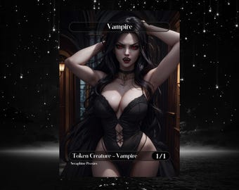 Vampire Token - Proxy Full Art Custom Altered Art Card
