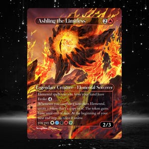 Ashling, the Limitless - Proxy Full Art Custom Altered Art Card