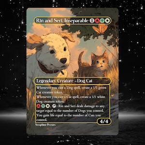 Rin and Seri, Inseparable - Proxy Full Art Custom Altered Art Card